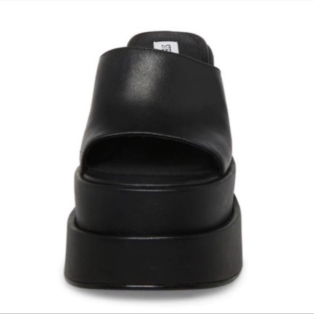 Steve Madden Cagey Black Double Platform Heels New With Box Womans Sizes Viral - Picture 3 of 6
